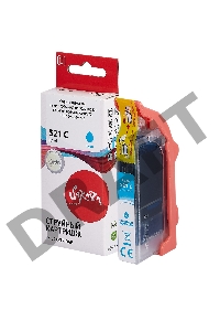 Струйный картридж Sakura 2934B004 (521 C) для Canon, голубой, 8,4 мл., 530 к.