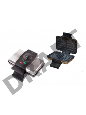 Вафельница WILLMARK WM-105V (1000Вт,форма венские вафли, терморег., антиприг.покр., инд. готовности)