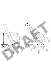 Кресло руководителя Бюрократ T-898/OR-10 молочный искусственная кожа
