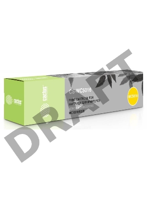 Тонер Картридж Cactus CS-WC5016 (106R01277) черный для Xerox WC 5016/5020 (2x6300стр.)