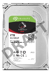 Жесткий диск Seagate Original SATA-III 1Tb ST1000VN002 NAS Ironwolf (5900rpm) 64Mb 3.5