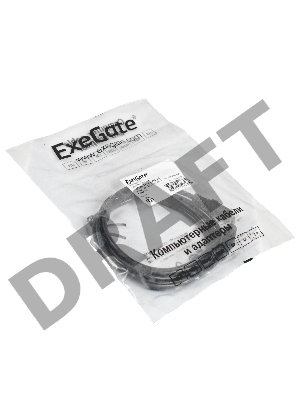 Удлинитель звуковой ExeGate EX-CCA-423-1.5 (3.5mm Jack M/3.5mm Jack F, 1,5м, позолоченные контакты)