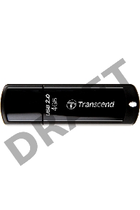 Флэш диск Transcend 4GB JetFlash 350, USB 2.0, Черный