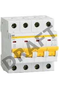 Выключатель автоматический модульный 4п C 16А 4.5кА ВА47-29 ИЭК MVA20-4-016-C