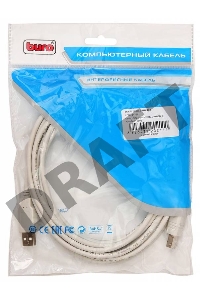 Кабель USB2.0 Buro USB A (m)/USB B (m) 5м