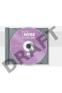Диск DVD+RW Mirex 4.7 Gb, 4x, Slim Case (1), (1/50)