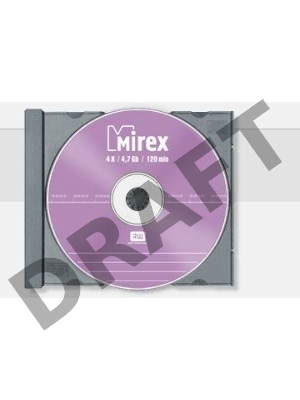 Диск DVD+RW Mirex 4.7 Gb, 4x, Slim Case (1), (1/50)