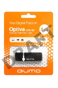 Флэш Диск QUMO 8GB Optiva 02 Black QM8GUD-OP2-black