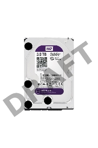 Жесткий диск WD Original SATA-III 3Tb WD30PURX Video Purple (5400rpm) 64Mb 3.5