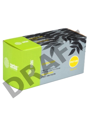 Тонер Картридж Cactus CS-PH7100Y (106R02608) желтый для Xerox Phaser 7100/7100N/7100DN (4500стр.)