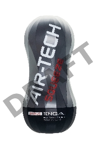 Нереалистичный мастурбатор TENGA Air-Tech Squeeze Strong, TPE, белый, 17 см