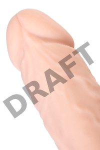 Фаллоимитатор RealStick Silicone Jared L, сайлекспан, телесный, 18 см