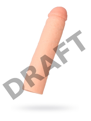 Насадка ToyFa XLover Increase+ для увеличения размера, реалистичная , TPR, телесный, 18 см