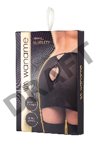 Юбка-пояс для чулок Waname Subtlety черная (50-52)