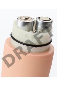 Персиковый рифленый мини-вибратор IROHA ZEN HANACHA - 12,7 см.