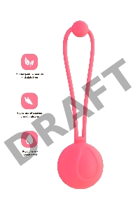 Вагинальный шарик L'EROINA by TOYFA Rosy, силикон, красные, 10,5 см