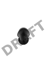 Пробка анальная Силиконовая черная M (7.2*3.5cm) 3306-02
