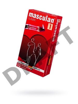 Презервативы Masculan Classic 1, 10 шт. Нежные (Senitive)