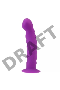 Фаллоимитатор анальный силиконовый  пурпурный, 15 см х 2.5 см 47532-MM