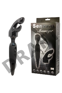 Вибромассажер SENSUAL MASSAGER для тела со сменной насадкой на головку