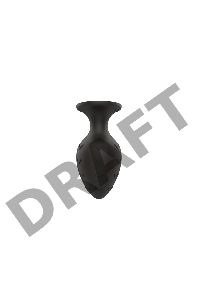 Пробка анальная Силиконовая черная S (5.8*2.8cm) 3302-01