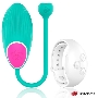 Зеленое виброяйцо с белым пультом-часами Wearwatch Egg Wireless Watchme