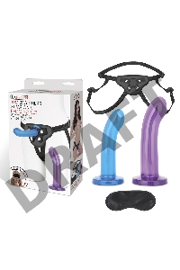Страпон унисекс Beginners Strap-On с 2 насадками - 15 и 13 см.