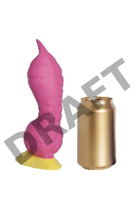 Розовый фаллоимитатор Крок Medium - 24,5 см.