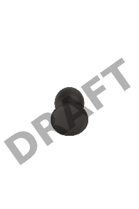Пробка анальная Силиконовая черная S (5.8*2.8cm) 3303-01