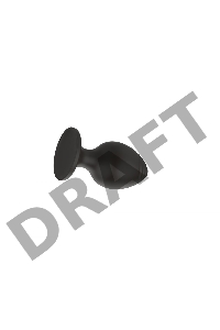 Пробка анальная Силиконовая черная S (5.8*2.8cm) 3303-01