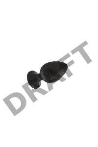 Пробка анальная Силиконовая черная S (5.8*2.8cm) 3304-01