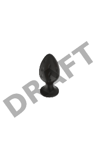 Пробка анальная Силиконовая черная S (5.8*2.8cm) 3304-01