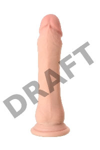 Реалистичный вибратор TOYFA RealStick Elite Vibro, TPR, телесный, 7 режимов вибрации, 21 см.
