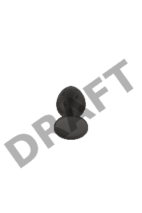 Пробка анальная Силиконовая черная S (5.8*2.8cm) 3304-01