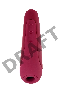 Вакуум-волновой бесконтактный стимулятор клитора Satisfyer Curvy 1+, силикон, красный, 14,3 см.