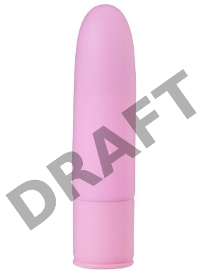 Розовый силиконовый мини-вибратор - 10 см.