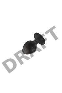 Пробка анальная Силиконовая черная S (5.8*2.8cm) 3304-01