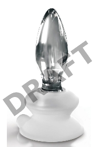 Стеклянная пробка с силиконовой присоской, прозрачная