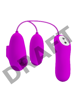 Лиловый вакуумный стимулятор клитора с виброяйцом