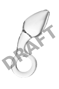 Анальная втулка Sexus Glass, стекло, прозрачная, 14,5 см, Ø 4 см