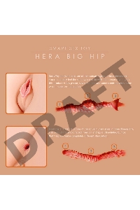 HERA BIG HIP+, мастурбатор девственница 3D вагина,анус полуторс, вибрация,ротация