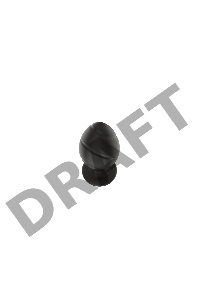 Пробка анальная Силиконовая черная S (5.8*2.8cm) 3305-01