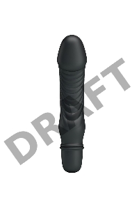 Черный мини-вибратор Stev -13,5 см.