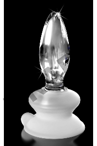 Стеклянная пробка с силиконовой присоской, прозрачная