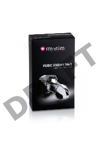 Электростимулятор Mystim Pubic Enemy No 1, хирургическая сталь, серебряный, 8,2 см