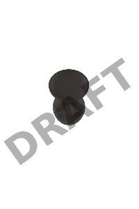 Пробка анальная Силиконовая черная S (5.8*2.8cm) 3305-01