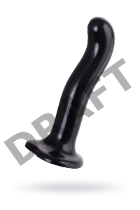 Ремневой нереалистичный страпон Strap-on-me, P&G SPOT, L, силикон, черный, 19 см.