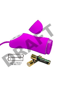 Лиловый вакуумный стимулятор клитора с виброяйцом