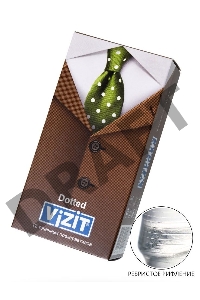 Презервативы VIZIT Dotted Точечные 12 шт, латекс, 18 см