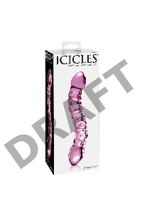 Стеклянный стимулятор Icicles No. 55 - Pink